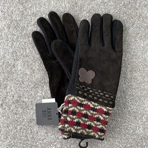 Authentic Anna Sui Japan suede winter Gloves